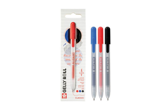 Set of Gelly Roll Classic Gel pens - Sakura - 0,40 mm, 3 pcs.