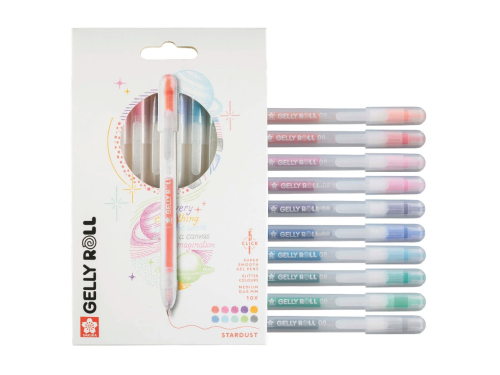 Set of Gelly Roll Stardust pens - Sakura - 0,45 mm, 10 pcs.
