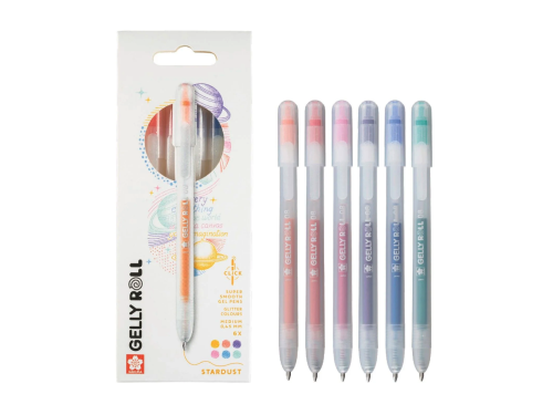 Set of Gelly Roll Stardust pens - Sakura - 0,45 mm, 6 pcs.