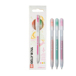 Set of Gelly Roll Stardust 3B pens - Sakura - 0,45 mm, 3 pcs.