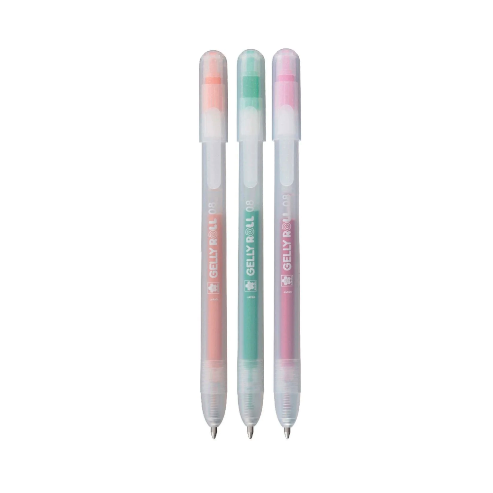 Set of Gelly Roll Stardust 3B pens - Sakura - 0,45 mm, 3 pcs.