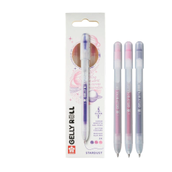Set of Gelly Roll Stardust 3C pens - Sakura - 0,45 mm, 3 pcs.