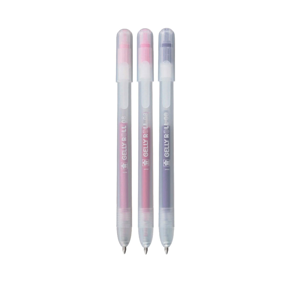 Set of Gelly Roll Stardust 3C pens - Sakura - 0,45 mm, 3 pcs.