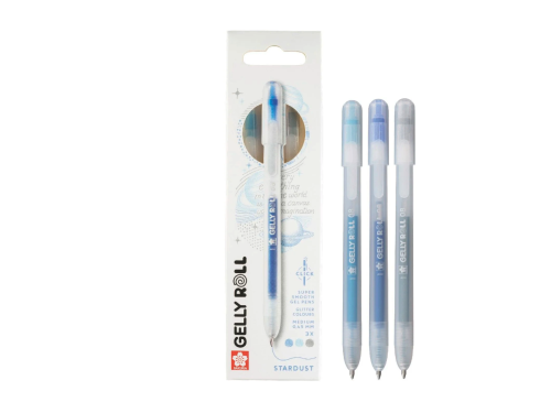 Set of Gelly Roll Stardust 3D pens - Sakura - 0,45 mm, 3 pcs.