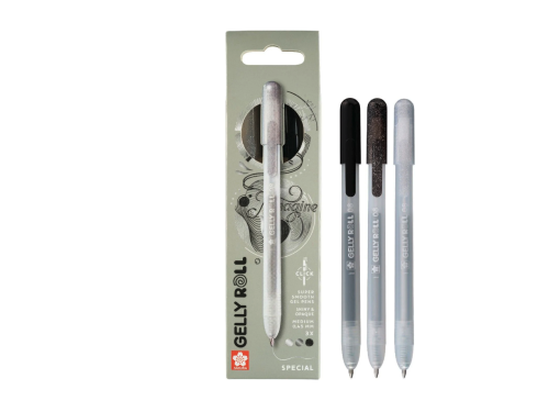 Zestaw długopisów żelowych Gelly Roll Special 3B - Sakura - 0,45 mm, 3 szt.