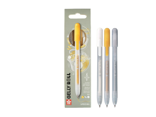 Zestaw długopisów żelowych Gelly Roll Special 3A - Sakura - 0,45 mm, 3 szt.