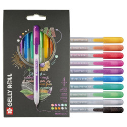 Set of Gelly Roll Metallic pens - Sakura - 0,45 m, 10 pcs.