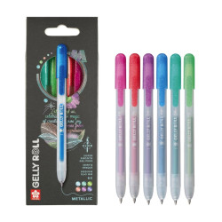 Set of Gelly Roll Metallic pens - Sakura - 0,45 m, 6 pcs.