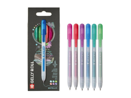 Set of Gelly Roll Metallic pens - Sakura - 0,45 m, 6 pcs.