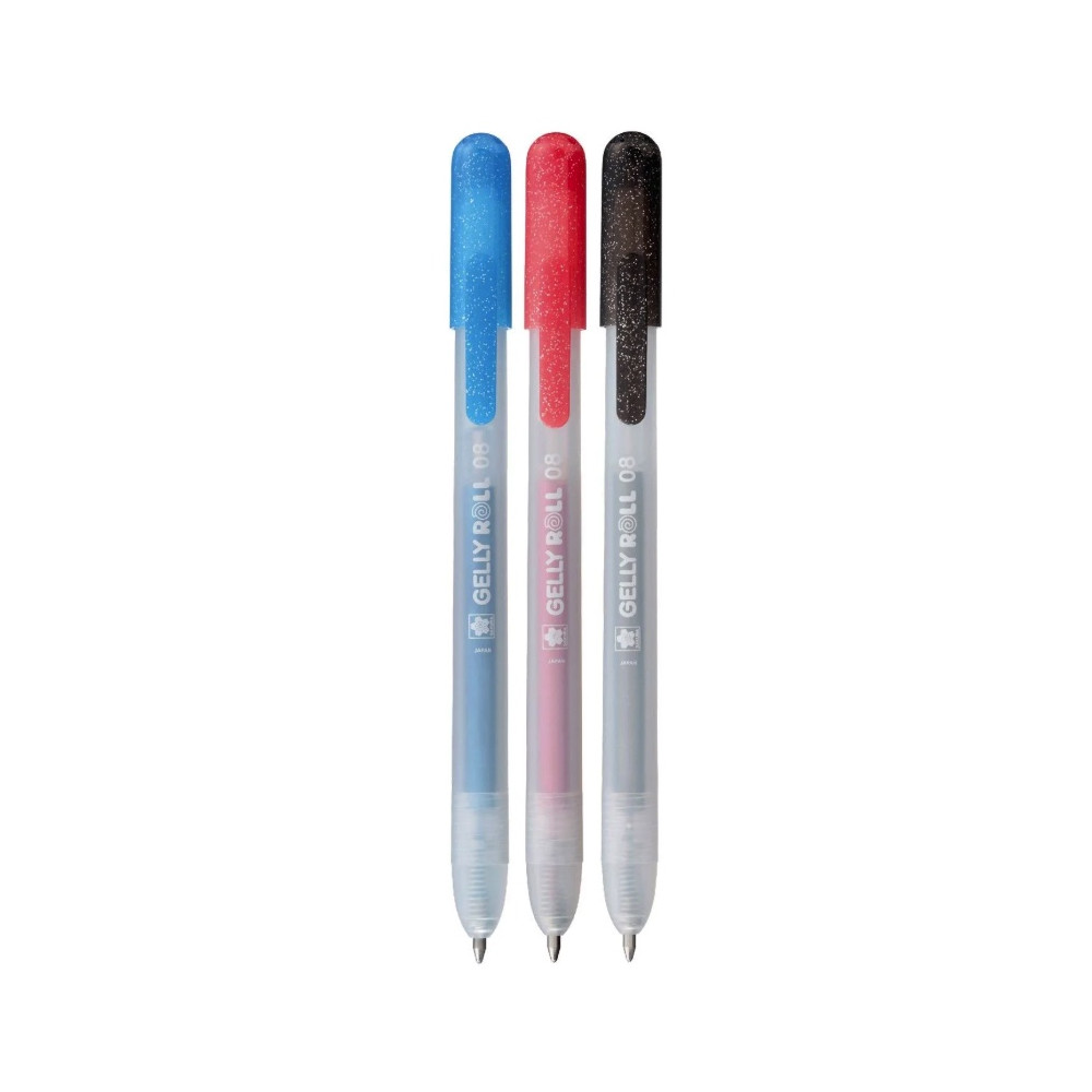 Zestaw długopisów żelowych Gelly Roll Metallic 3A - Sakura - 0,45 mm, 3 szt.