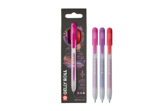 Set of Gelly Roll Metallic pens 3C - Sakura - 0,45 m, 3 pcs.