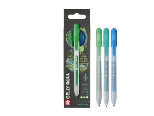 Set of Gelly Roll Metallic pens 3D - Sakura - 0,45 m, 3 pcs.