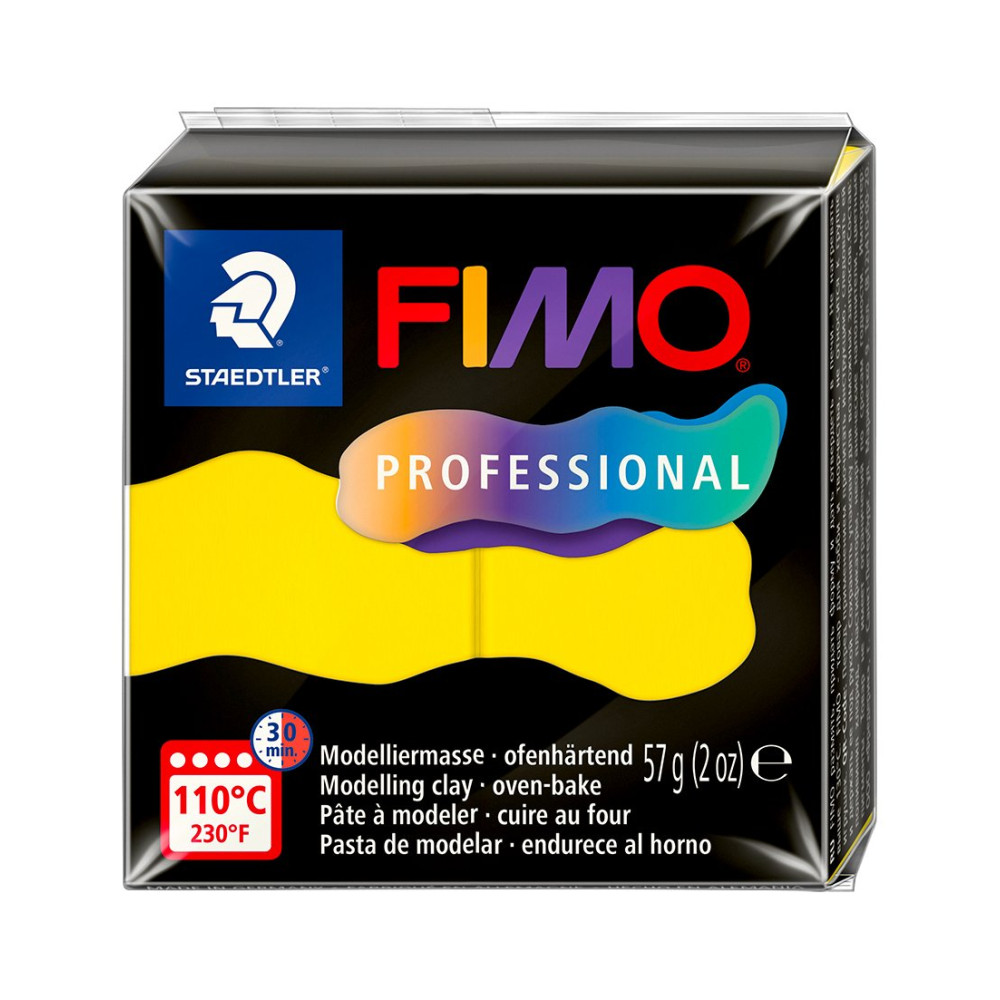 Masa termoutwardzalna Fimo Professional - Staedtler - żółta, 57 g