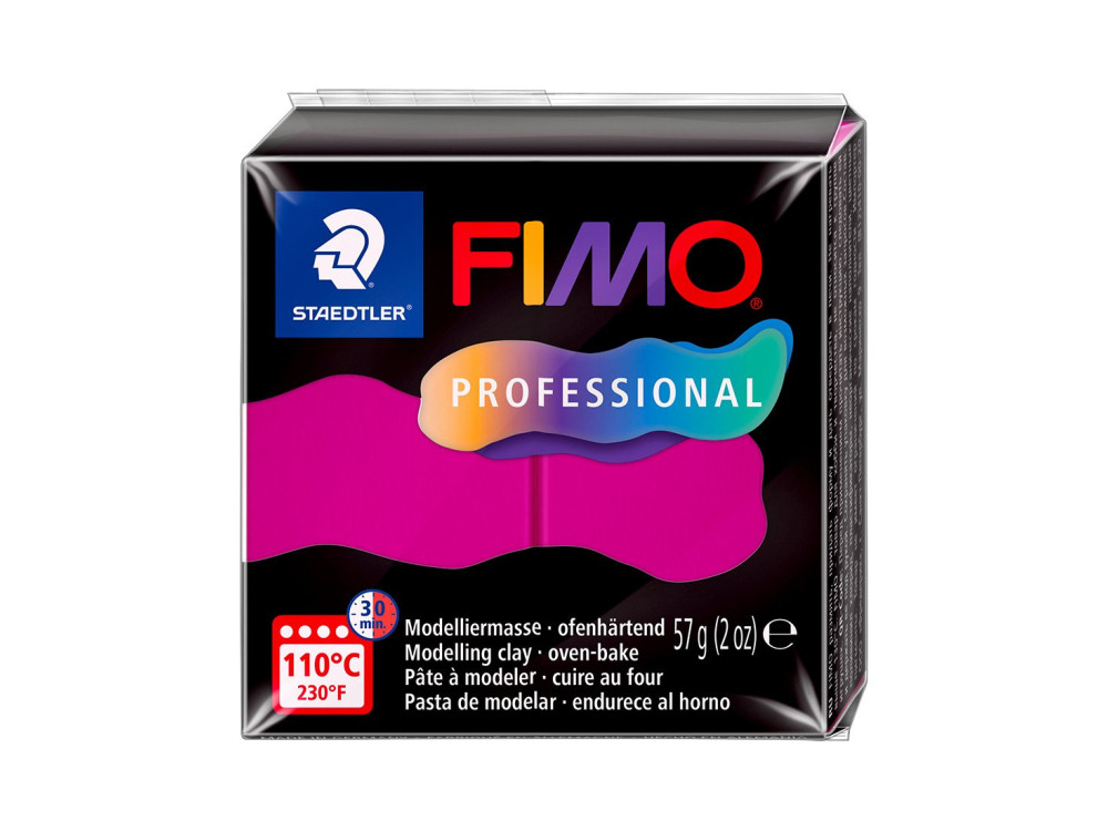 Masa termoutwardzalna Fimo Professional - Staedtler - magenta, 57 g
