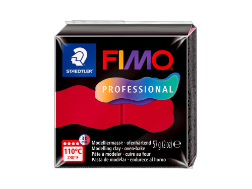 Masa termoutwardzalna Fimo Professional - Staedtler - karminowa, 57 g