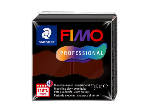 Masa termoutwardzalna Fimo Professional - Staedtler - czekoladowa, 57 g
