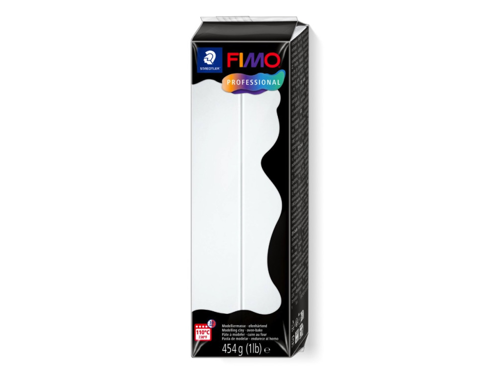 Masa termoutwardzalna Fimo Professional - Staedtler - biała, 454 g