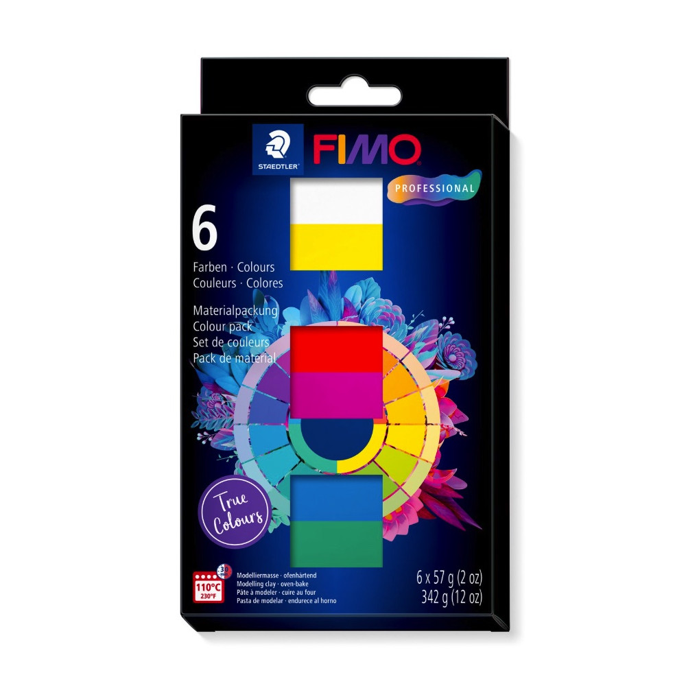 Fimo Professional True Colors modelling clay - Staedtler - 6 x 57 g