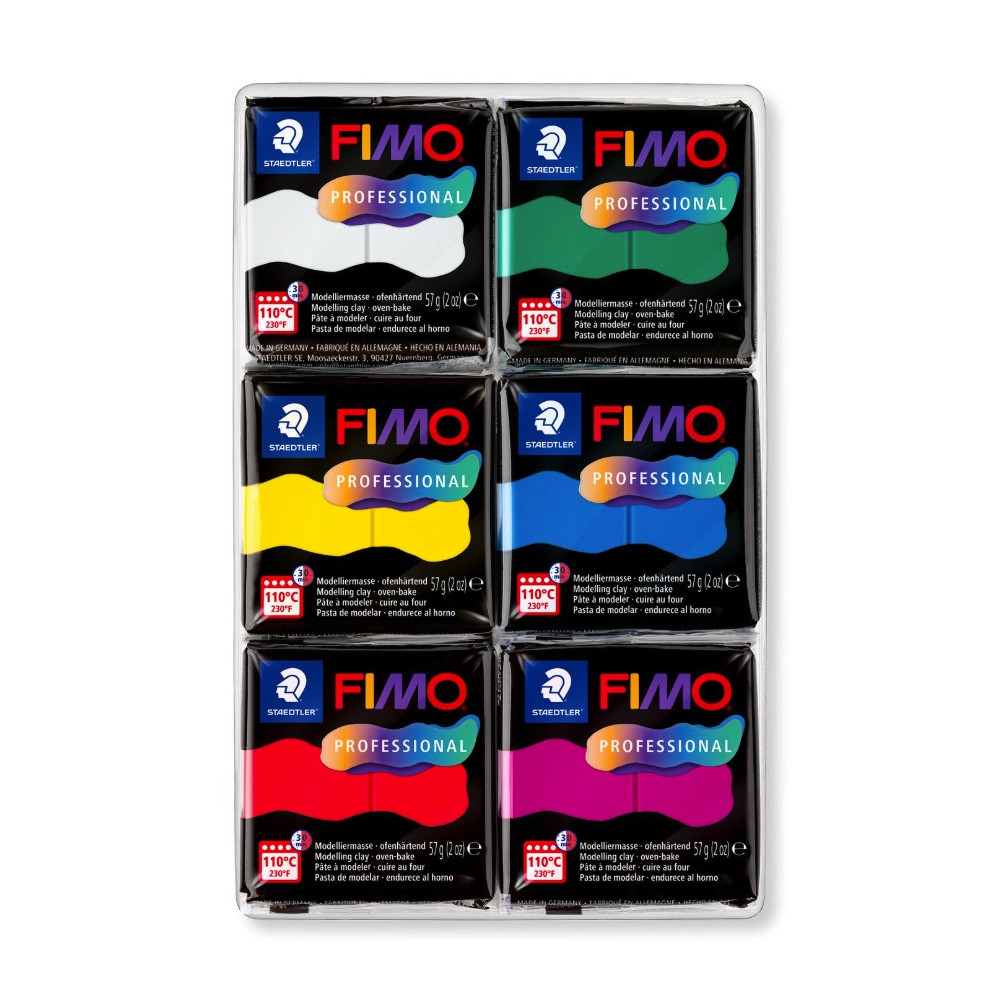 Fimo Professional True Colors modelling clay - Staedtler - 6 x 57 g