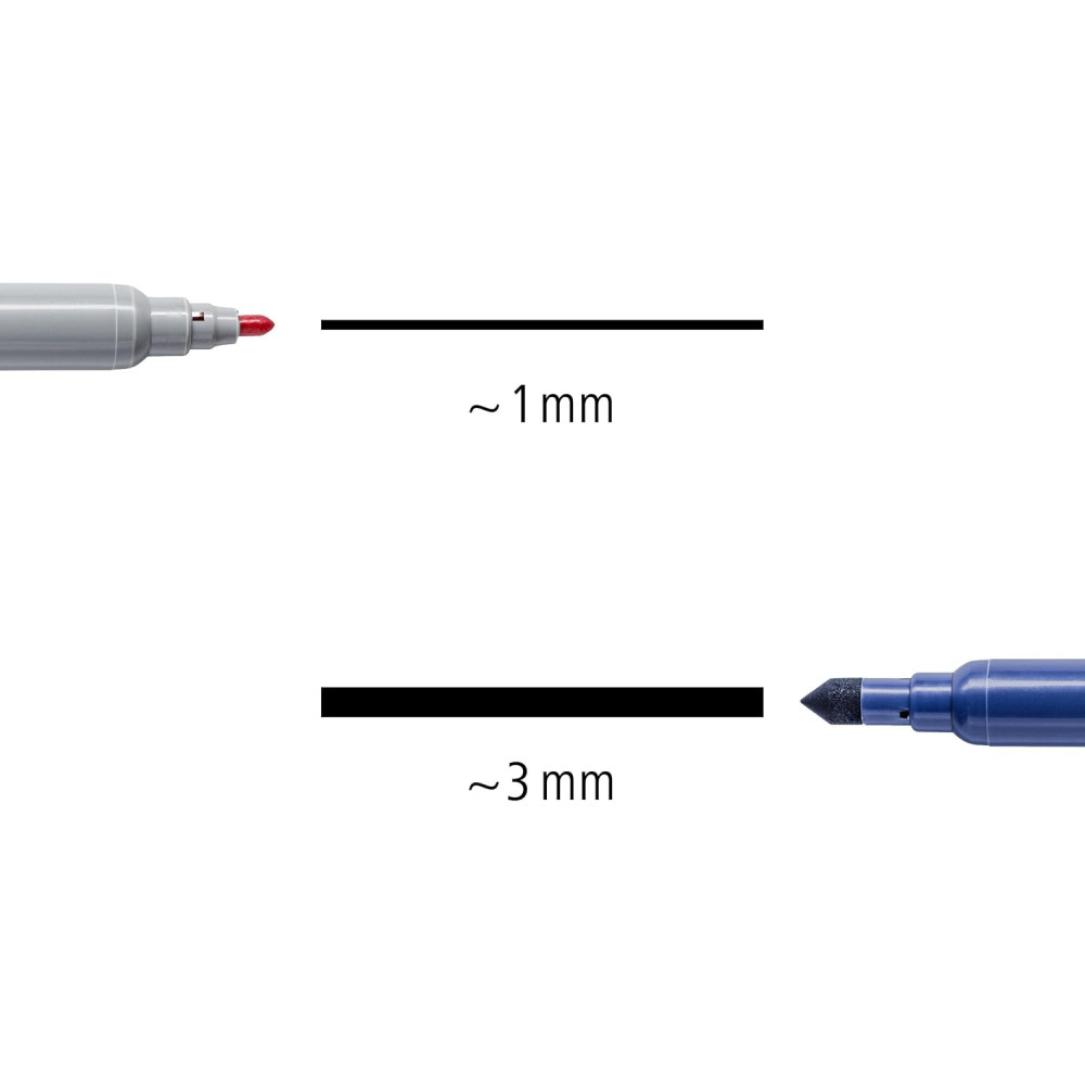 Set of double-sided Twin Color pens - Pentel - light, 6 pcs.