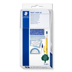 Zestaw geometryczny w metalowym etui - Staedtler - 11 szt.