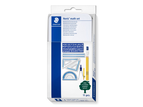 Geometric set in metal case - Staedtler - 11 pcs.