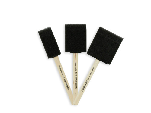 Sponge-tip stippling brush set - Happy Color - 3 pcs.