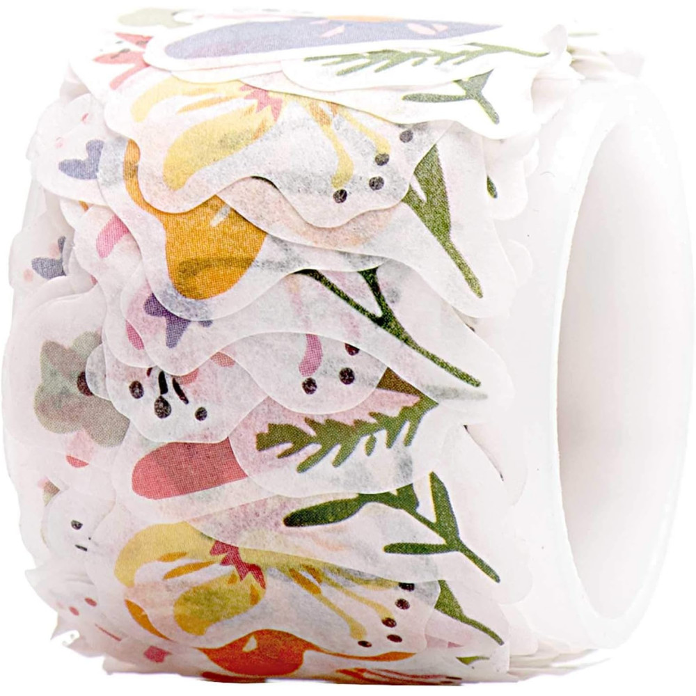 Naklejki washi Scattered Flowers - Rico Design - 200 szt.