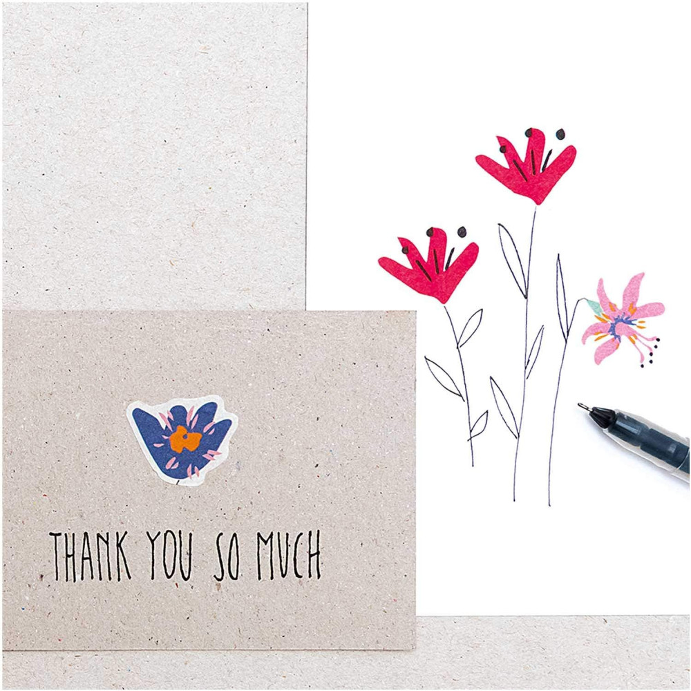 Naklejki washi Scattered Flowers - Rico Design - 200 szt.