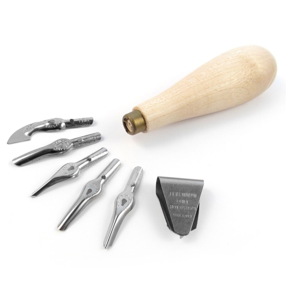 Lino Cutters set - William Mitchell - 6 pcs.