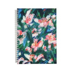 Kołozeszyt w kropki Spring Flowers B5 - Devangari - miękka okładka, 120 g/m2