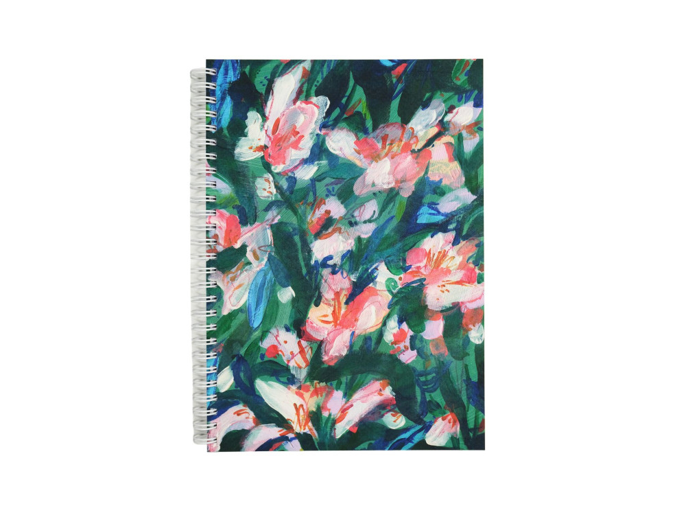 Kołozeszyt w kropki Spring Flowers B5 - Devangari - miękka okładka, 120 g/m2