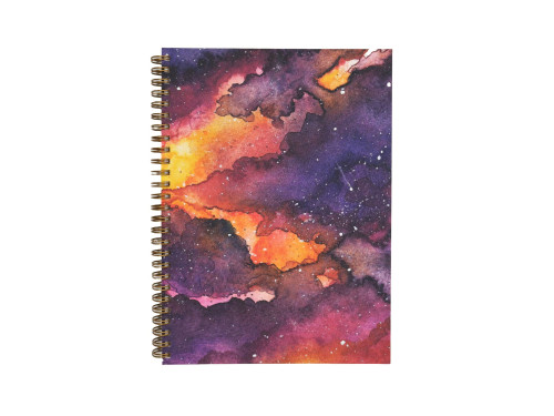 Kołozeszyt w kropki Sunset Galaxy B5 - Devangari - miękka okładka, 120 g/m2