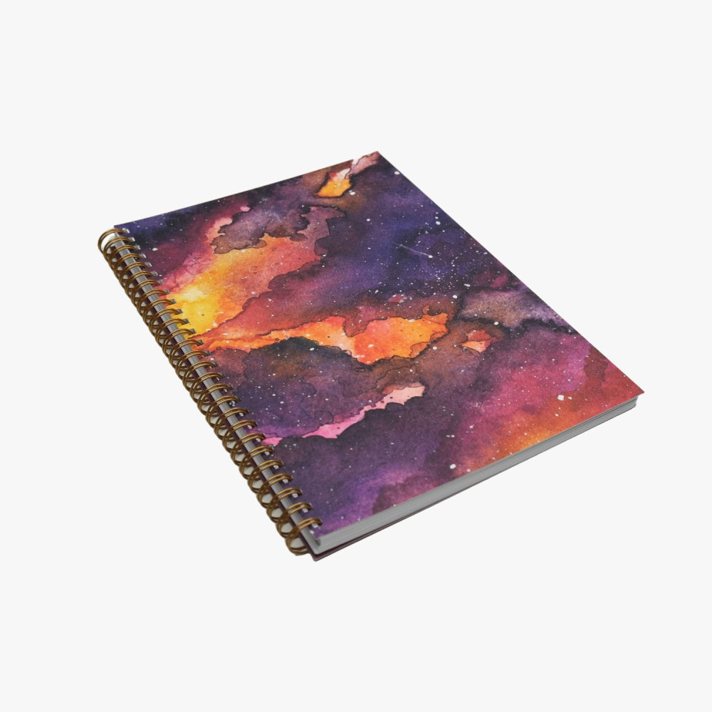 Kołozeszyt w kropki Sunset Galaxy B5 - Devangari - miękka okładka, 120 g/m2