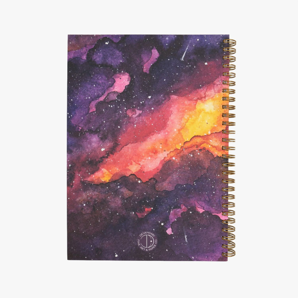 Spiral dotted notebook Sunset Galaxy B5 - Devangari - softcover, 120 g/m2