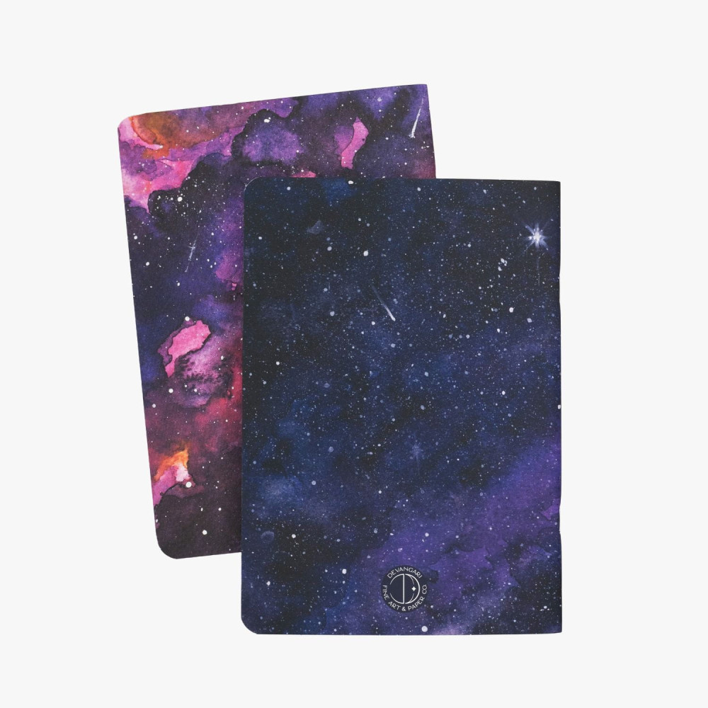 Set of dotted notebooks Sunset & Violet A5 - Devangari - softcover, 120 g/m2, 2 pcs.