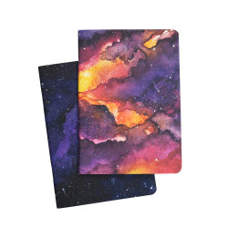 Set of dotted notebooks Sunset & Violet A5 - Devangari - softcover, 120 g/m2, 2 pcs.