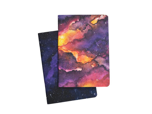 Set of dotted notebooks Sunset & Violet A5 - Devangari - softcover, 120 g/m2, 2 pcs.