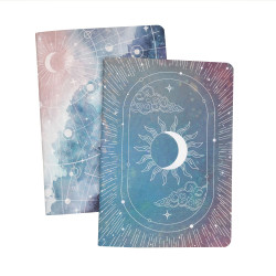 Zestaw zeszytów w kropki Celestial i Universe A5 - Devangari - 2 szt.