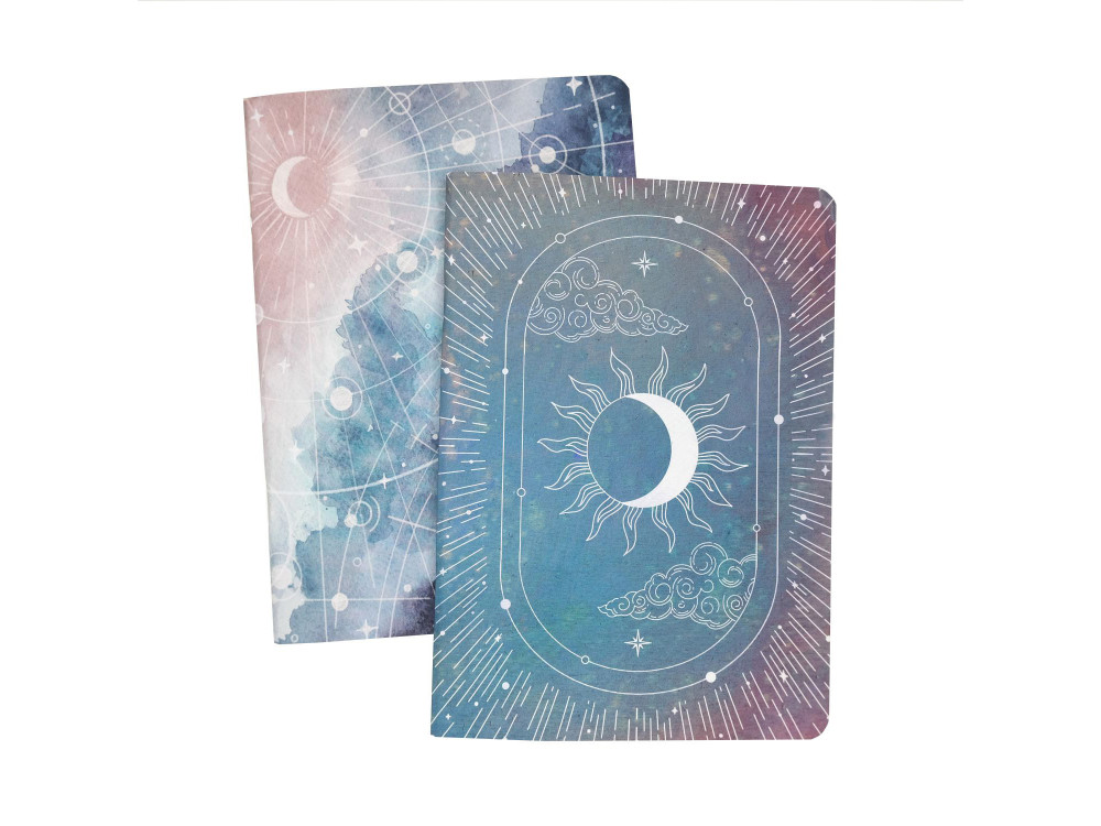Set of dotted notebooks Celestial & Universe A5 - Devangari - softcover, 120 g/m2, 2 pcs.