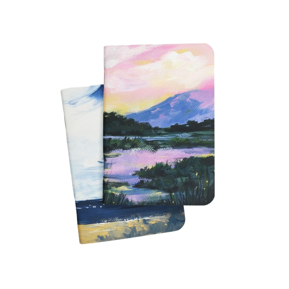 Set of mini dotted notebooks Serenity & Baltic B7 - Devangari - softcover, 120 g/m2, 2 pcs.