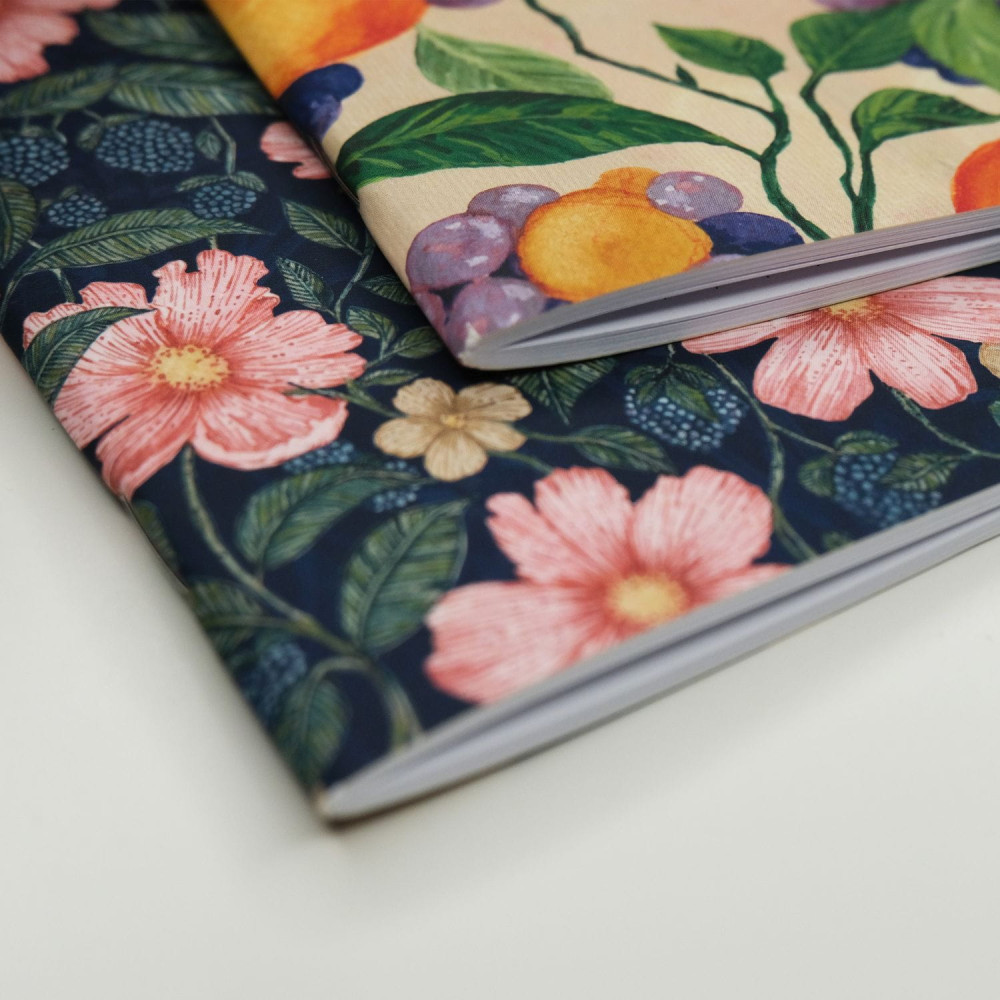 Set of mini dotted notebooks Blooming Orchard & Enchanted Garden B7 - Devangari - softcover, 120 g/m2, 2 pcs.