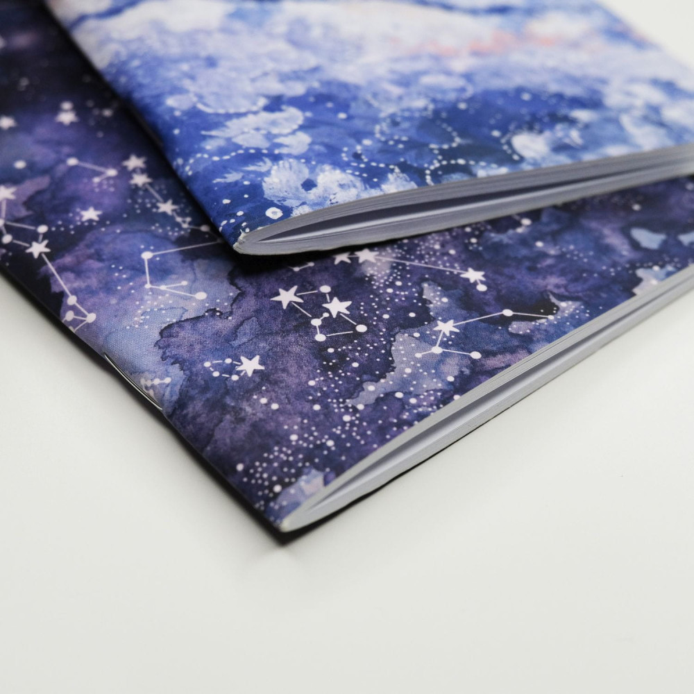 Zestaw mini zeszytów w kropki Night Sky i Milky Way B7 - Devangari - 2 szt.