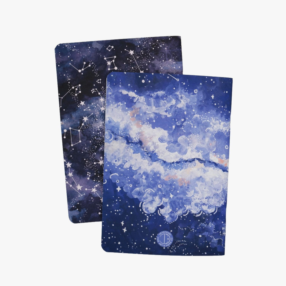 Zestaw zeszytów w kropki Night Sky i Milky Way B5 - Devangari - 2 szt.