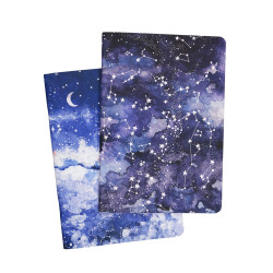 Zestaw zeszytów w kropki Night Sky i Milky Way B5 - Devangari - 2 szt.