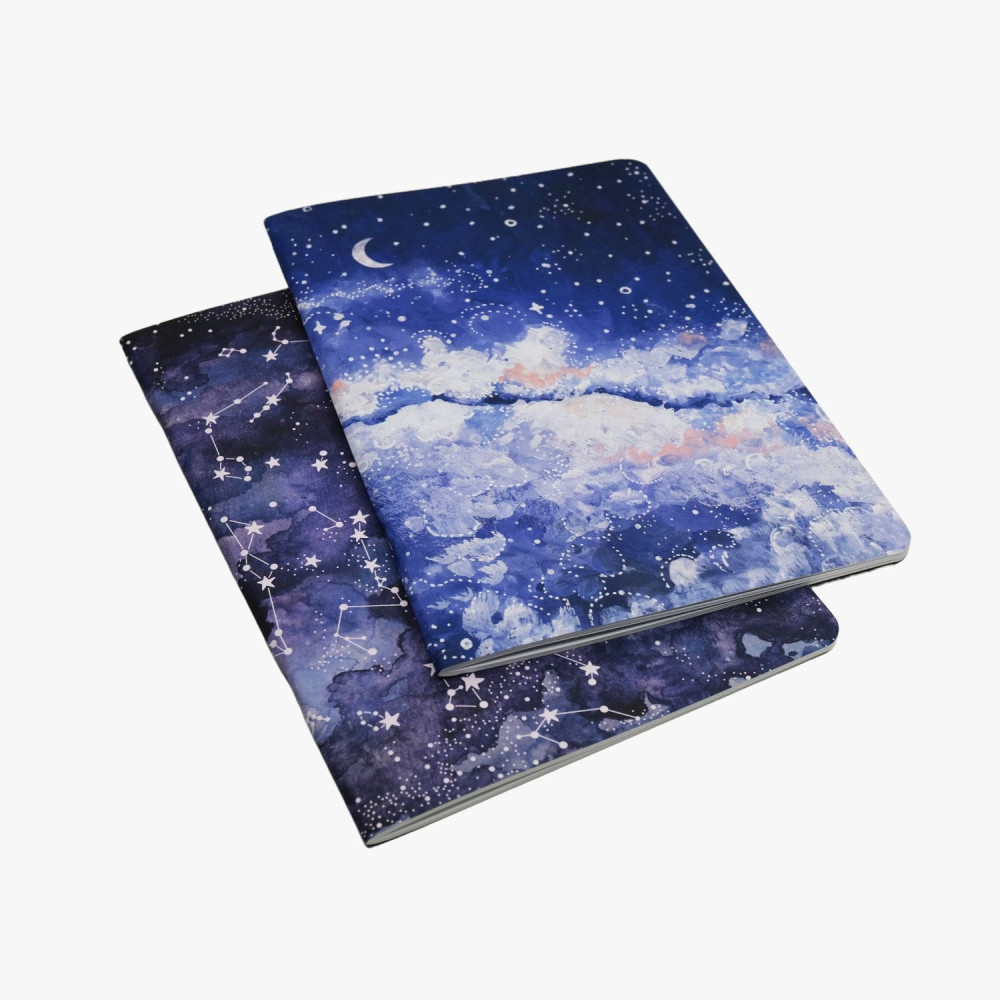 Zestaw zeszytów w kropki Night Sky i Milky Way B5 - Devangari - 2 szt.
