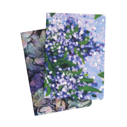 Zestaw zeszytów w kropki Lilac i Blossom B5 - Devangari - 2 szt.
