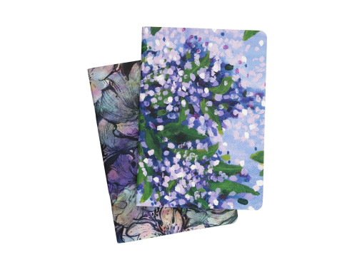 Zestaw zeszytów w kropki Lilac i Blossom B5 - Devangari - 2 szt.