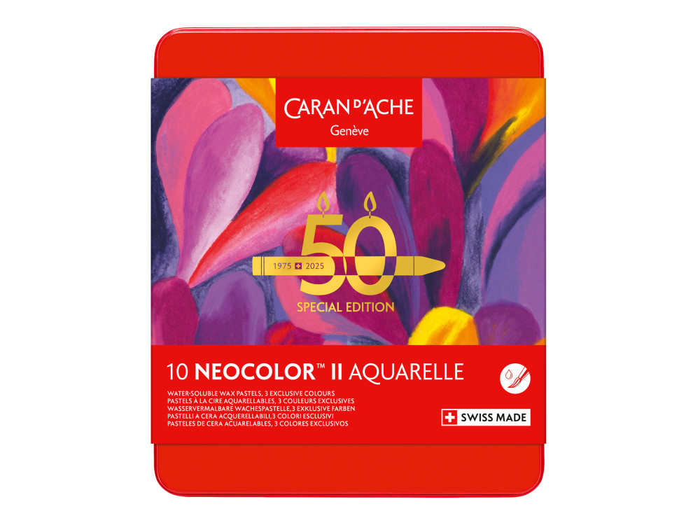 Zestaw pasteli akwarelowych Neocolor II Pop - Caran d'Ache - 10 szt.