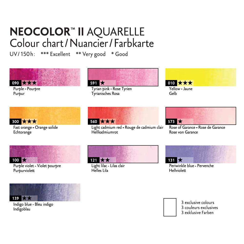 Zestaw pasteli akwarelowych Neocolor II Pop - Caran d'Ache - 10 szt.